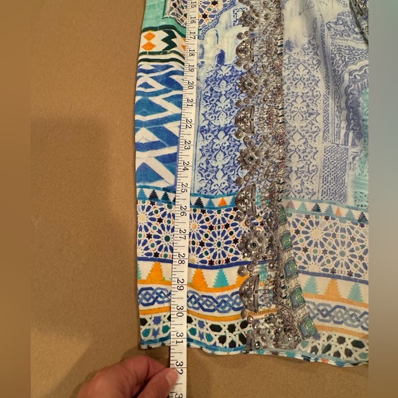 Camilla Wide Leg Sultans Gate Silk Pants - Size Small - Picture 13 of 14